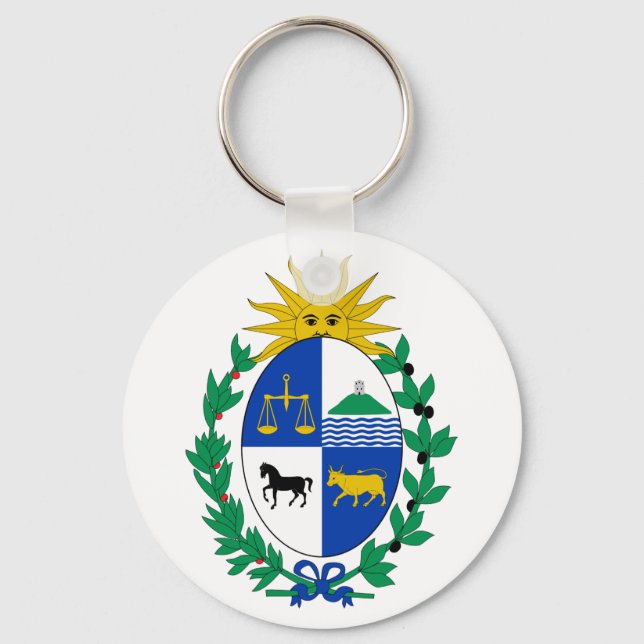 Uruguay Coat of Arms Keychain (Front)