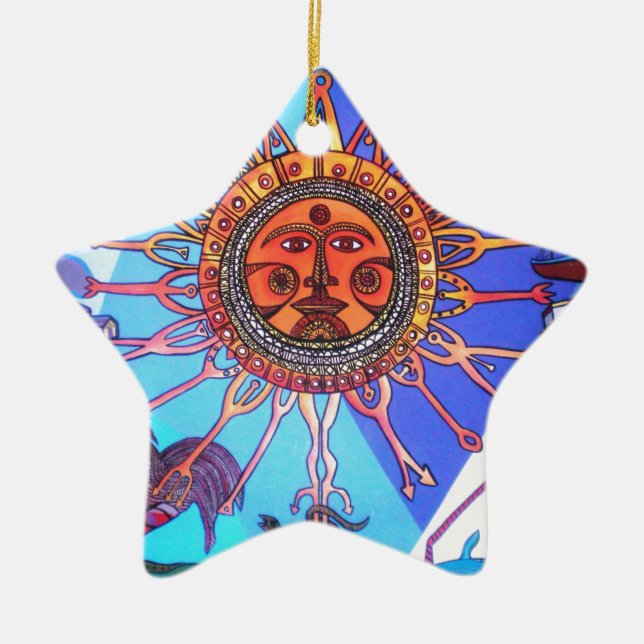 Uruguay Conrad Wall Ceramic Ornament (Front)