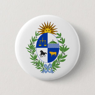 Uruguay country coat arms symbol emblem flag button