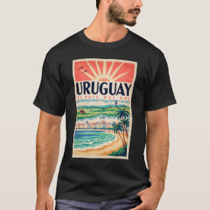 Uruguay Culture Illustration Travel Art Vintage T-Shirt