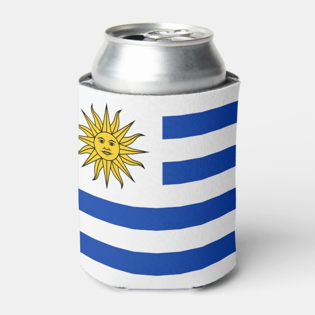 Uruguay flag Banda Oriental Can Cooler (Can Front)