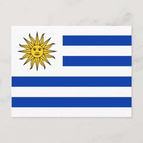 Uruguay flag Banda Oriental Postcard