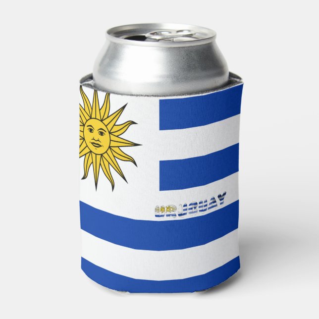Uruguay flag   can cooler (Can Front)