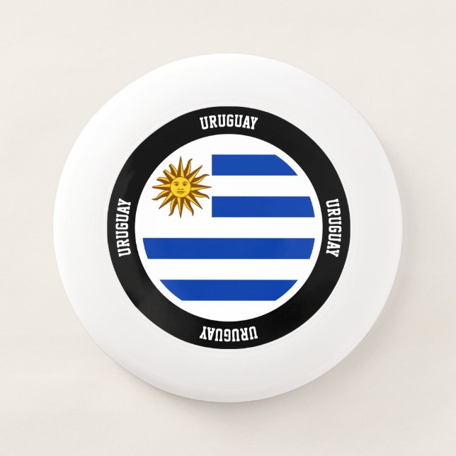 Uruguay Flag Charming Patriotic Wham-O Frisbee (Front)