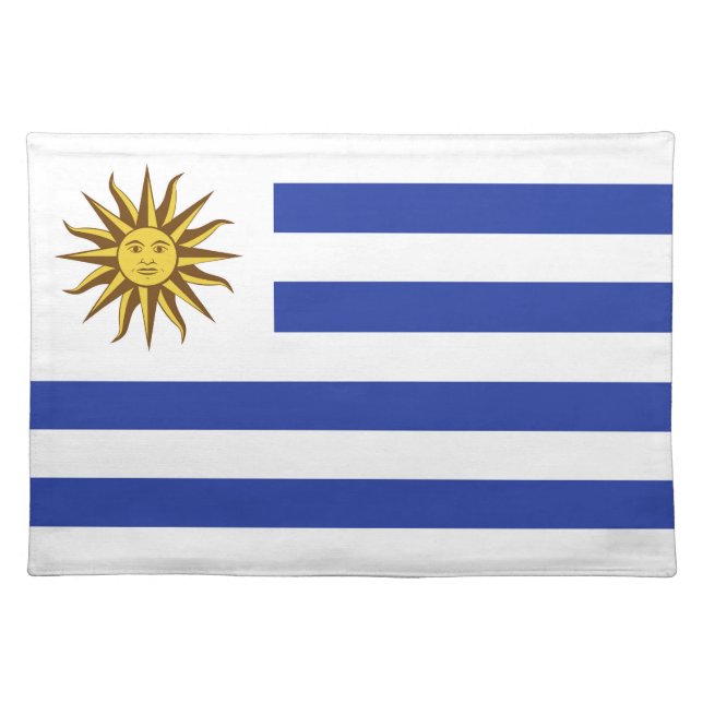 Uruguay flag cloth placemat (Front)