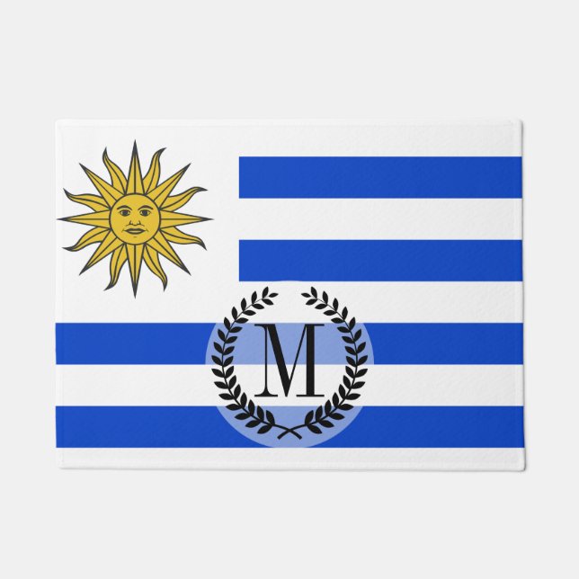 Uruguay Flag Doormat (Front)
