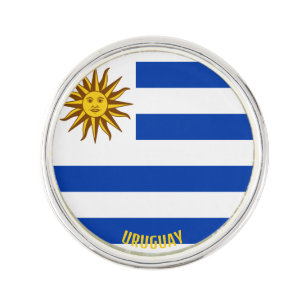 Uruguay Flag Elegant Patriotic Lapel Pin