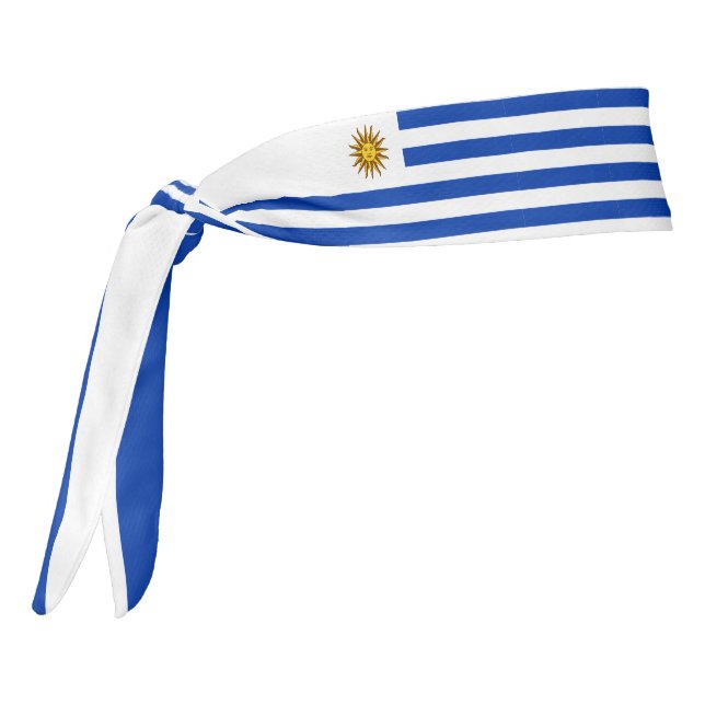 Uruguay Flag Elegant Patriotic Tie Headband (Rotate 270)