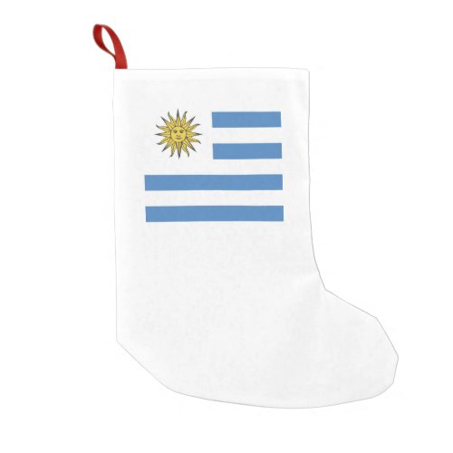Uruguay Flag Emblem Small Christmas Stocking