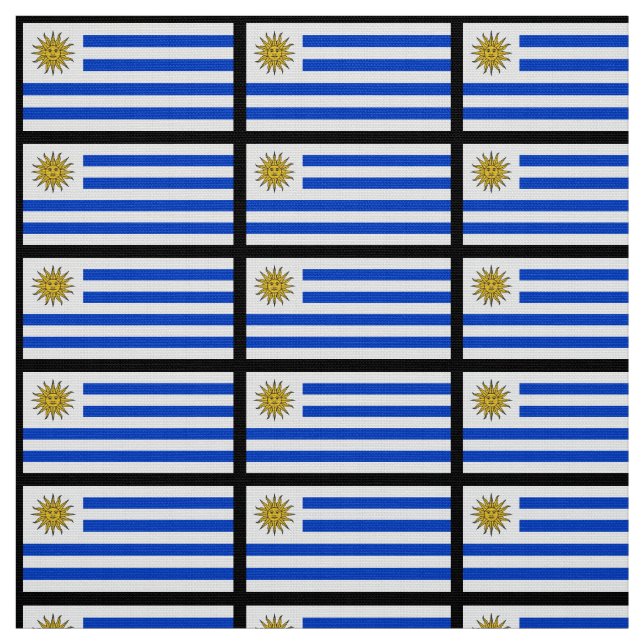 Uruguay Flag Fabric (Swatch)