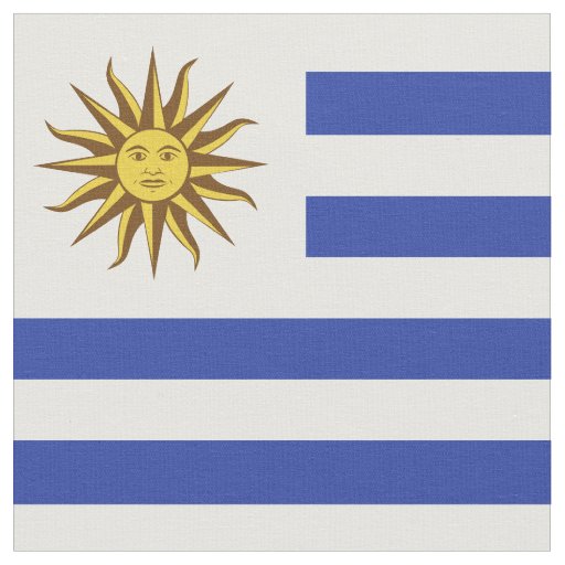 Uruguay flag fabric