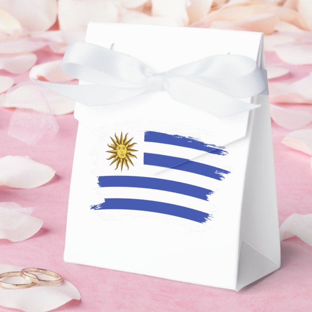Uruguay flag favor boxes (Wedding)