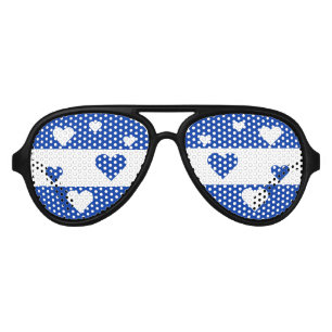 Uruguay Flag Fun Patriotic Aviator Sunglasses