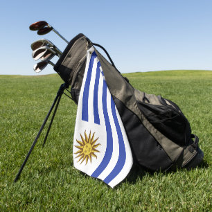 Uruguay flag golf towel