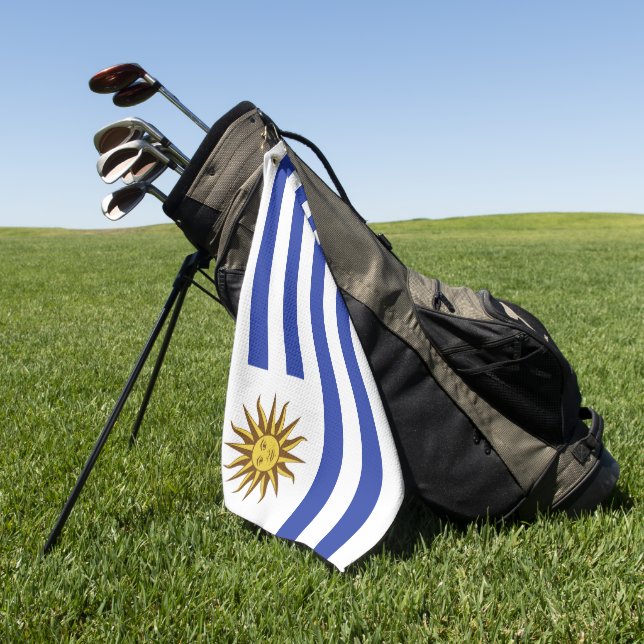Uruguay flag golf towel (Green)