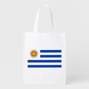 Uruguay Flag Grocery Bag