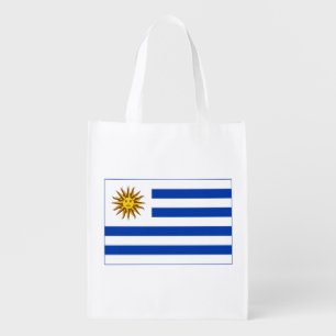 Uruguay Flag Grocery Bag