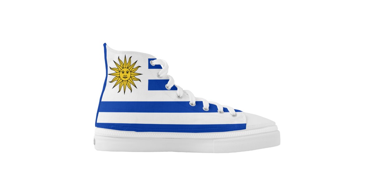 Uruguay Flag High-Top Sneakers | Zazzle