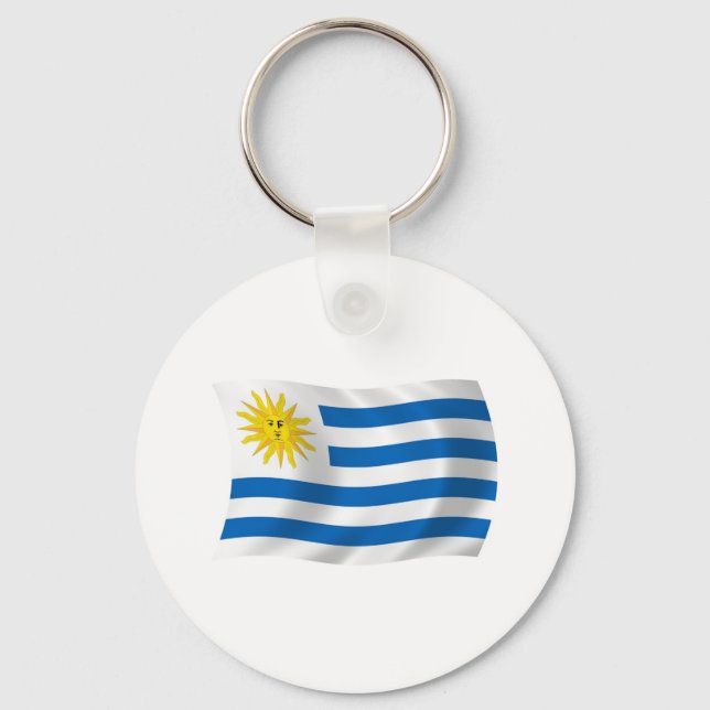 Uruguay Flag Keychain (Front)