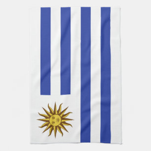 Uruguay flag kitchen towel