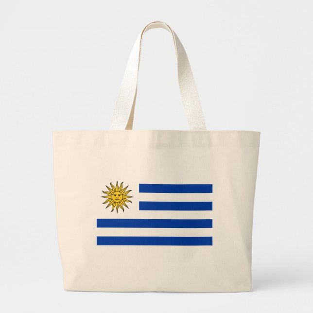 Uruguay flag large tote bag (Front)