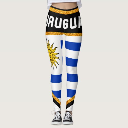 Uruguay Flag Leggings