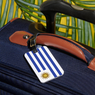 Uruguay flag luggage tag