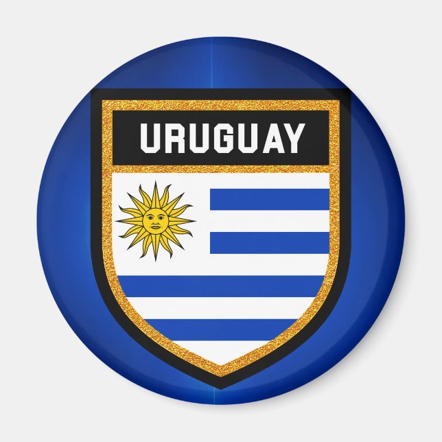 Uruguay  Flag Magnet (Front)