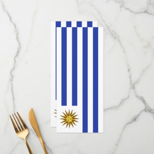 Uruguay flag menu