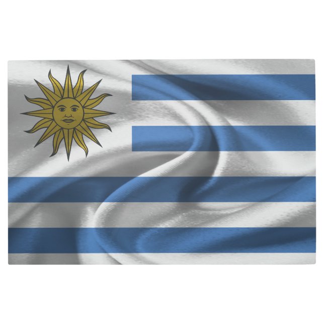 Uruguay Flag Metal Print (Front)