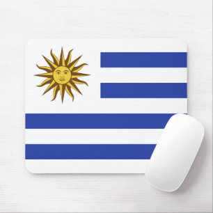 Uruguay flag mouse pad