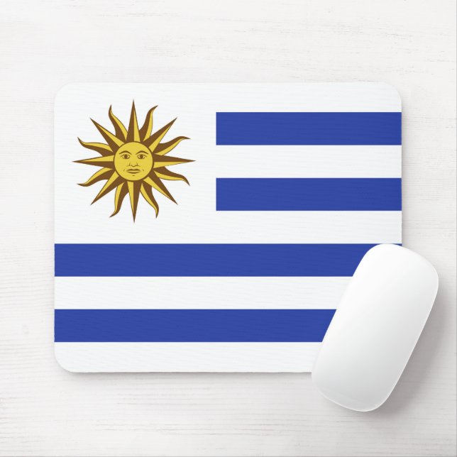 Uruguay flag mouse pad (With Mouse)