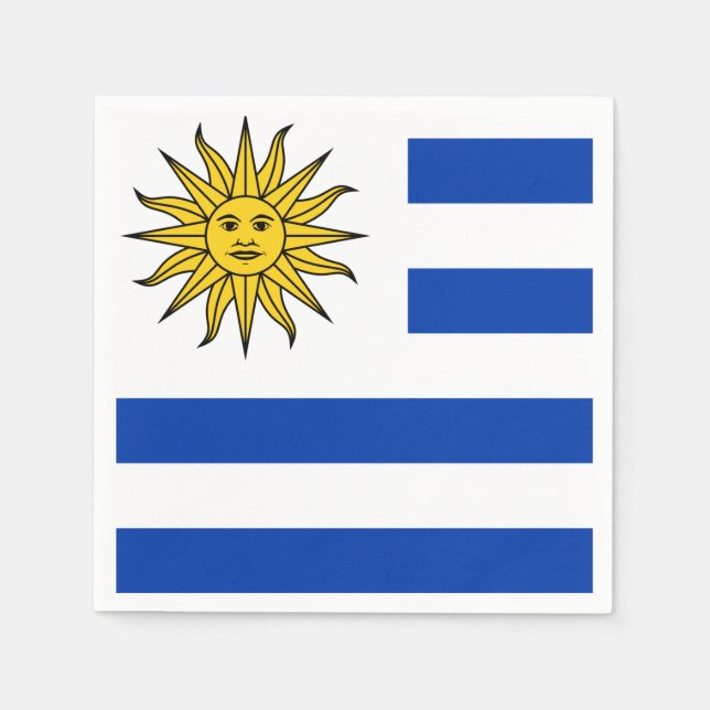 Uruguay flag napkins (Front)