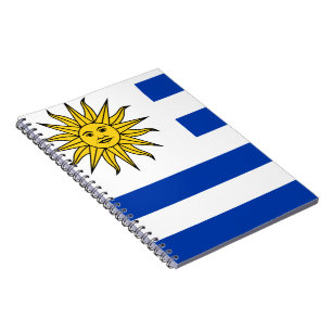 Uruguay flag notebook