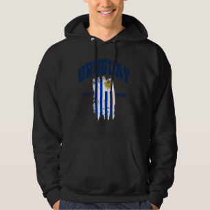 Uruguay Flag Patriotic Roots Pride Throwback Urugu Hoodie