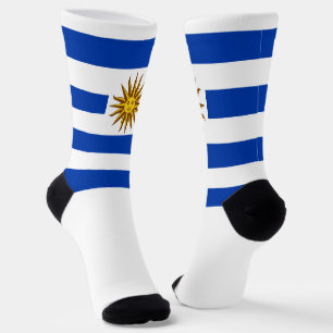 Uruguay Flag Patriotic Uruguayan National Pride Socks