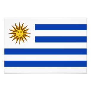 Uruguay Flag Photo Print