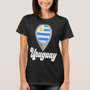 Uruguay Flag Pin I Love Uruguay Travel T-Shirt