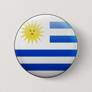 Uruguay Flag Pinback Button