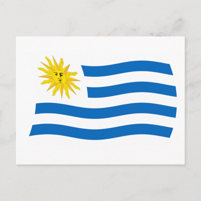 Uruguay Flag Postcard (Front)