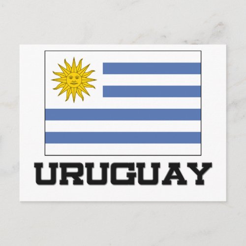 Uruguay Flag Postcard