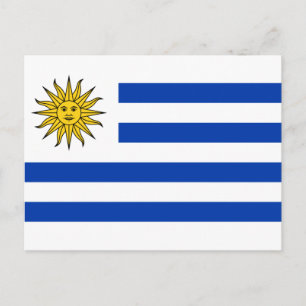 uruguay flag postcard