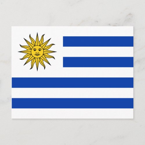 uruguay flag postcard