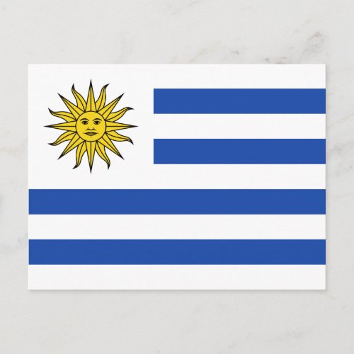 Uruguay Flag Postcard