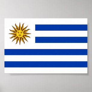 Uruguay Flag Poster