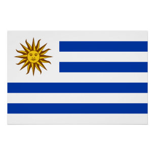Uruguay Flag Poster