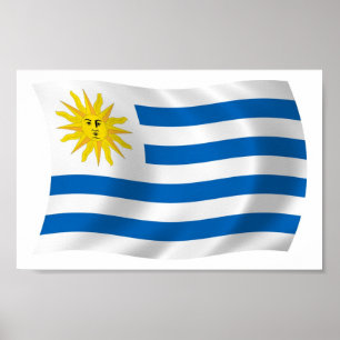 Uruguay Flag Poster Print