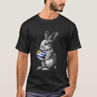 Uruguay Flag Rabbit Heart Uruguayan Pride Uruguaya T-Shirt
