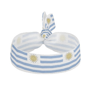Uruguay Flag Ribbon Hair Tie