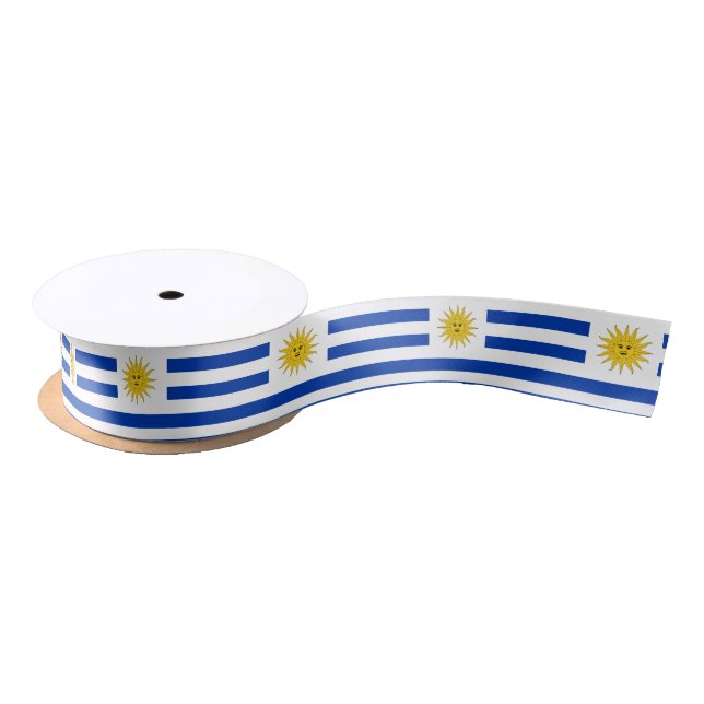 Uruguay Flag Satin Ribbon (Spool)